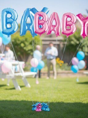 Giant 32” BABY Letter Balloons ✨ Blue or Pink Baby Shower & Gender Reveal Decor